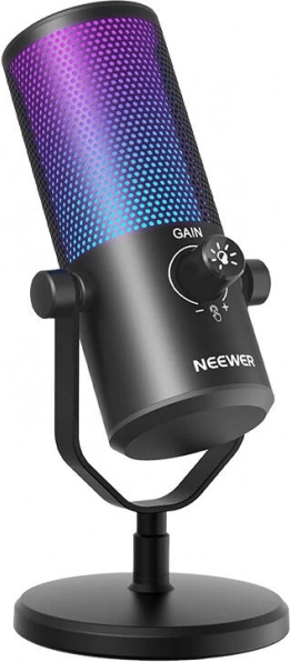 Mikrofon Neewer med RGB-belysning