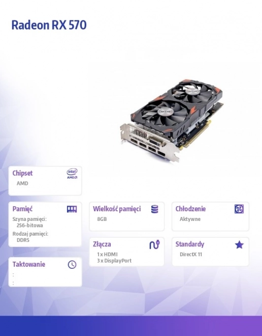 Grafikkort AFOX Radeon RX 570 8GB