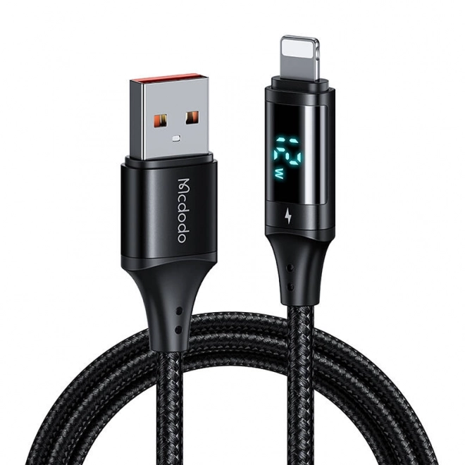 Data kabel med digital display USB til Lightning Mcdodo, 1,2 m