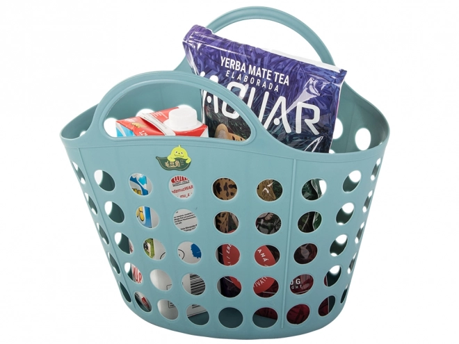 Praktisk plastkurv til svampe og grøntsager