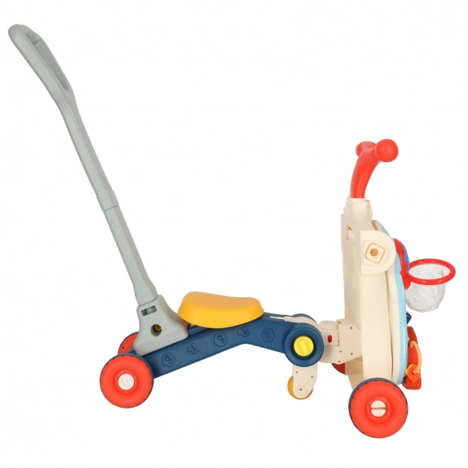 Multifunktionelt baby walker og interaktivt bord 5i1