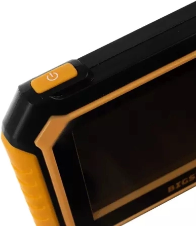 Klar 4,3" LCD-skærm i enhedens kabinet