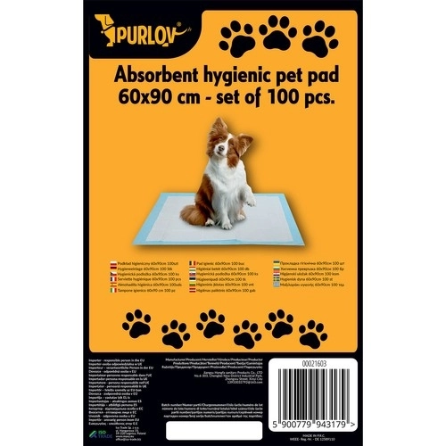 Hygieneunderlag 60x90cm 100stk. Purlov 21603