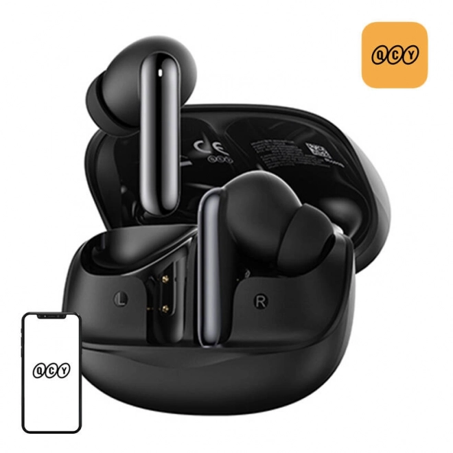 Trådløse hovedtelefoner QCY MeloBuds HT12 sort