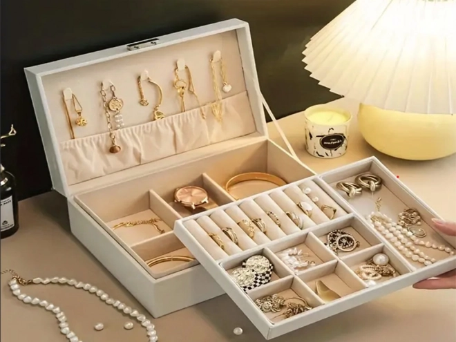 Organisator / smykkeskrin - elegant kasse