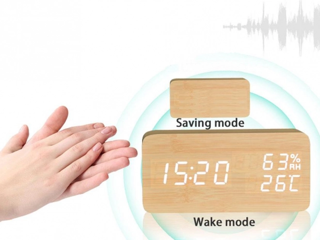 Moderne elektroniske vækkeur med USB