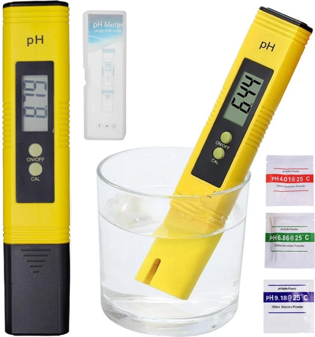 Digital pH-meter til måling af vand