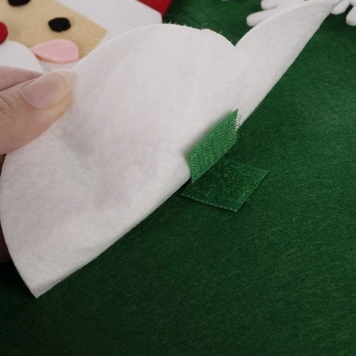 DIY filt-juletræ med pynt 90 cm