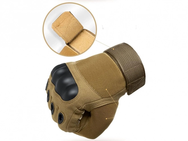 Taktiske handsker XL med beskyttelse af knoerne