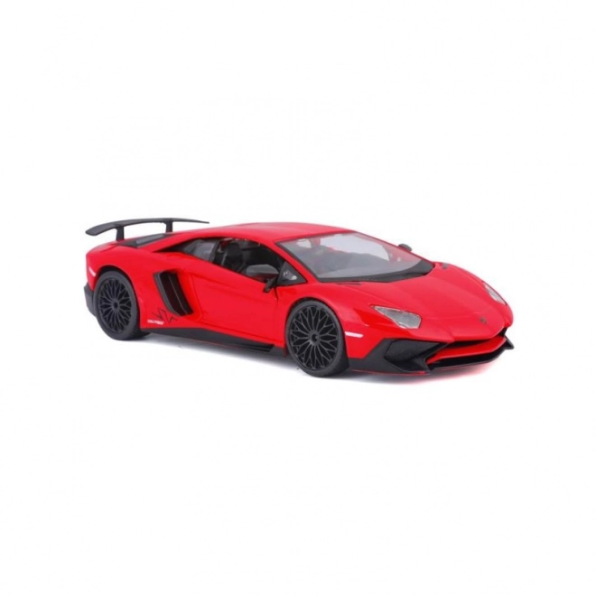 Metalmodel Bburago Lamborghini Aventador rød 1:24