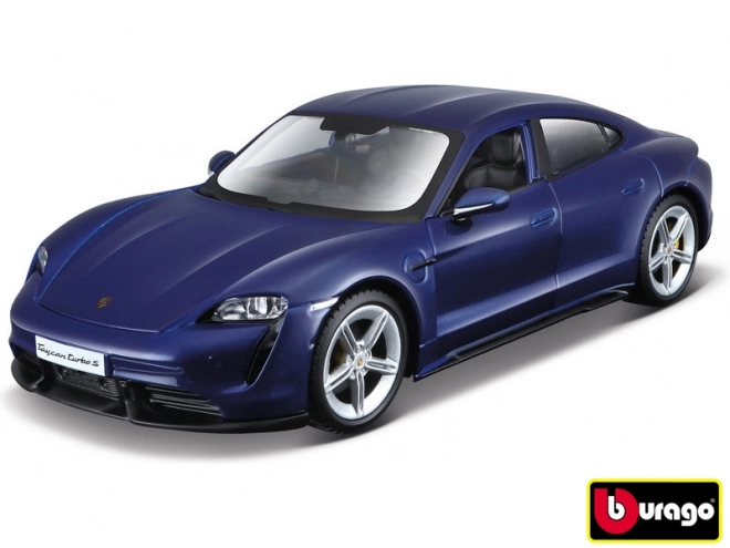 Bburago 1:24 Porsche Taycan Turbo S 2019 Carrara Blå