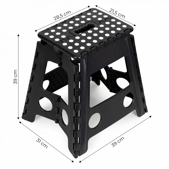 Sammenklappelig skammel, 1-trins plastikskammel, 39 cm