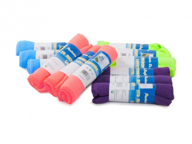 Sæt med rengøringsklude af mikrofiber 12 stk
