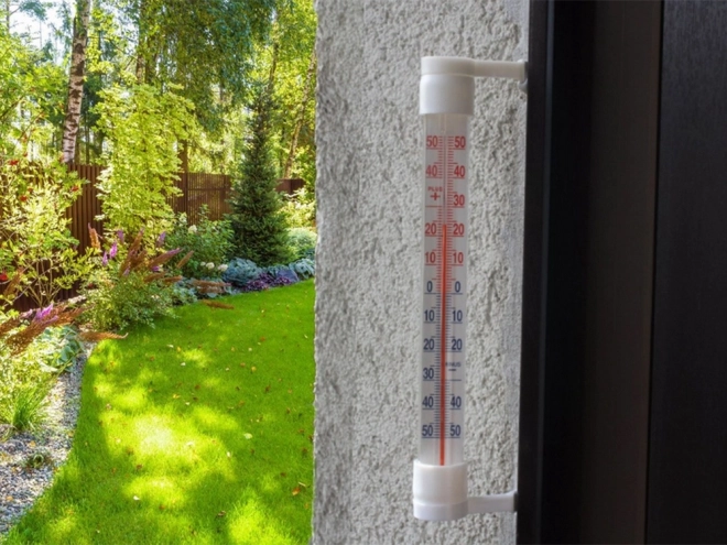 Udendørs vægmonteret termometer