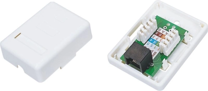 Vægmonteret UTP-stik kat. 6 1× RJ45