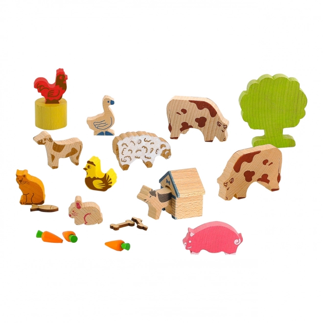 Jeujura Træfigurer Landbrugsdyr