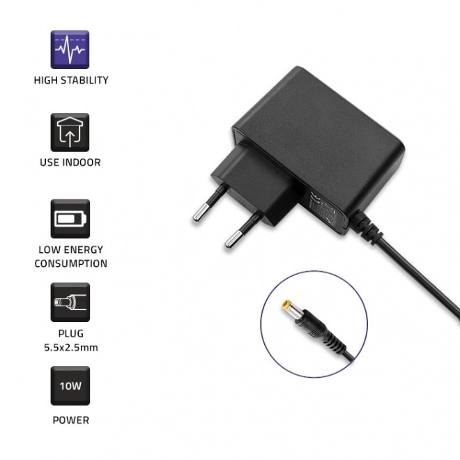 Qoltec strømforsyningsadapter 10W 5V 2A