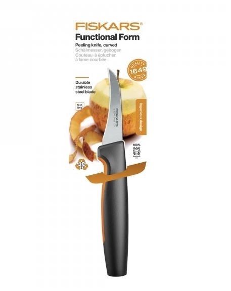 Buet skrællekniv Fiskars Functional Form 7 cm