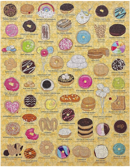 Puzzle Ridley's Games til doughnut elskere 1000 brikker