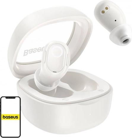 Trådløse høretelefoner Baseus Bowie WM02 TWS med Bluetooth 5.3 – hvid