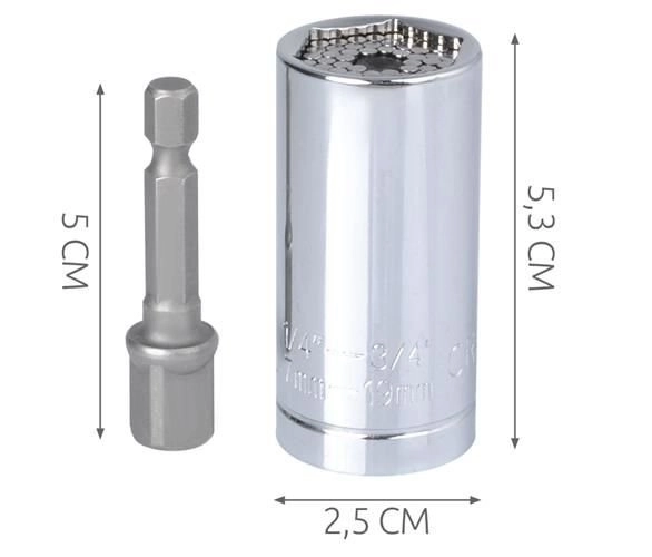 Universelt Skraldehoved 7-19 mm 1/2"