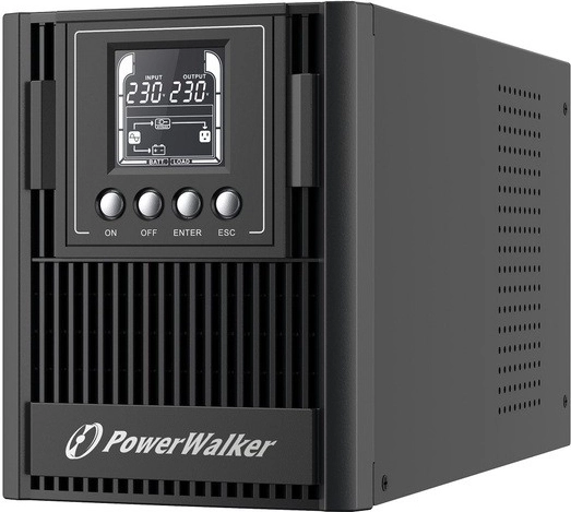 UPS Online 1000VA, tre FR-udtag, USB/RS-232, LCD, tower, EPO