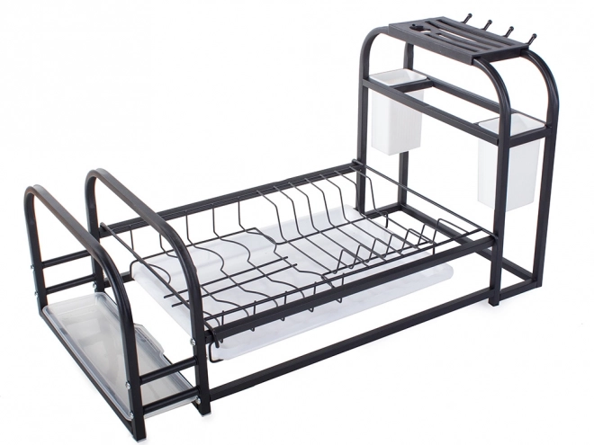 Opvaskestativ med bakke og holder i loftstil