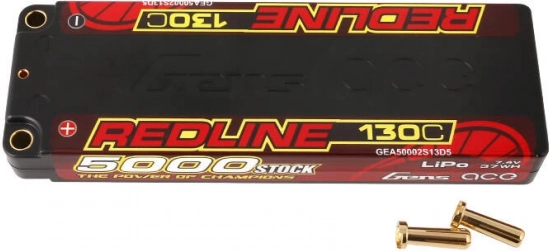 LiPo-batteri Gens Ace Redline 5000 mAh 7,4 V 130C 2S1P hardcase HV