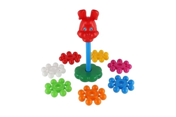 Sammensæt pyramide med plastcirkler 26 cm i net 12m+