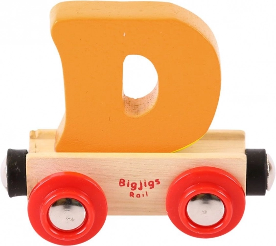 Bigjigs Rail trætog med bogstavet D