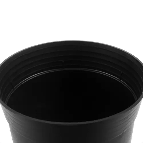Sæt sorte plastblomsterpotter - 500 stk