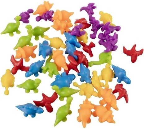 Sikre og farverige dinosaurfigurer