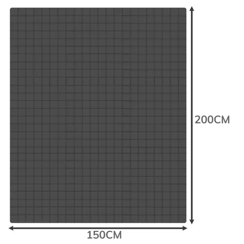 Vægtet tæppe 200x150cm 6kg Ruhhy 19533
