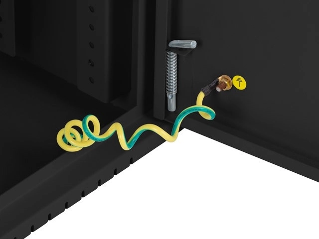 Vægmonteret rackskab 19 tommer 4U+3U 540x200 lav profil sort