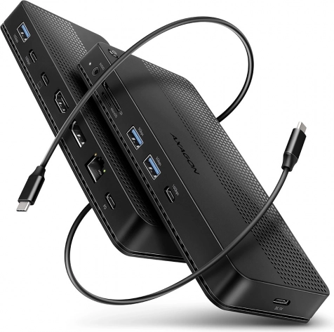 Multiport USB-hub 12-i-1 AXAGON HMC-U4, USB4 40 Gb/s, 8K video, PD 100 W