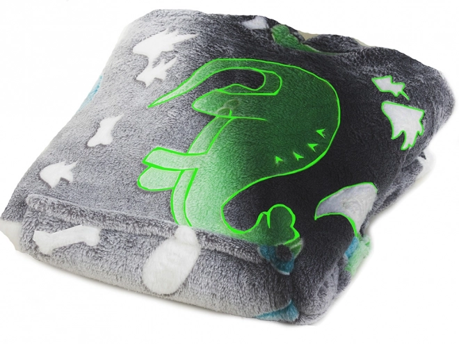 Lysende sweatshirt med dinosaur til børn