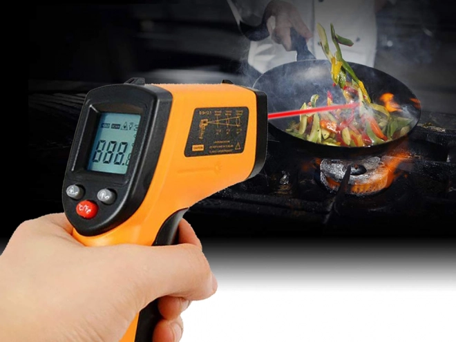 Berkontakt lasertermometer -50 +380°c
