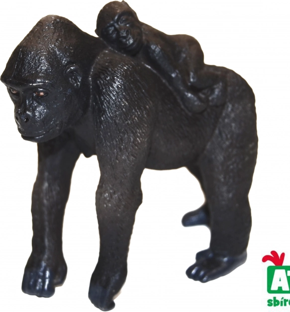 Gorilla med unge 7 cm
