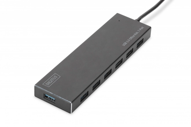 USB 3.0 hub med 7 porte, aluminium