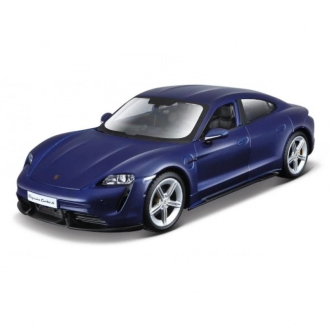 Bburago 1:24 Porsche Taycan Turbo S 2019 Carrara Blå