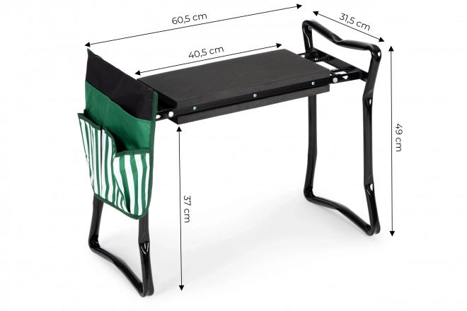 Foldbar knæstol - havestol 2 i 1