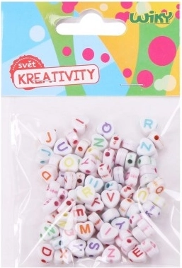 Farverige alfabetperler