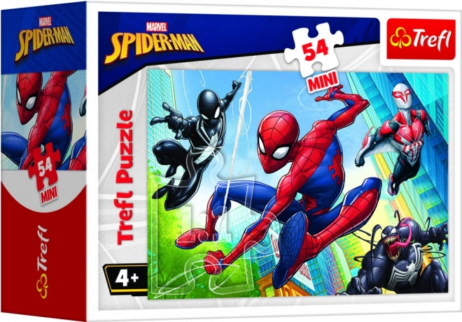 Minipuslespil Spiderman 54 brikker