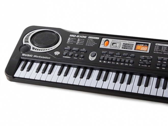 Elektroniske orgel med mikrofon til børn