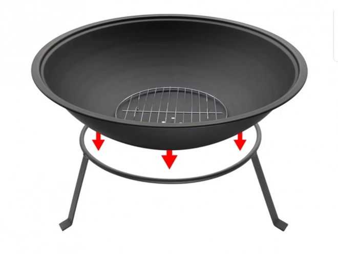 Havebålplads med grill 55 cm