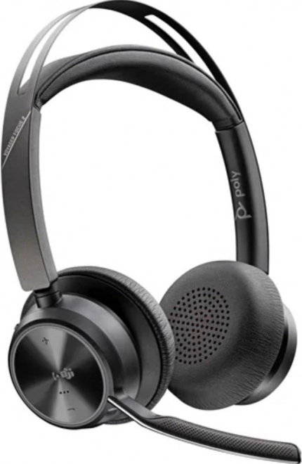 Stereofonisk headset Voyager Focus 2 med Microsoft Teams‑certificering