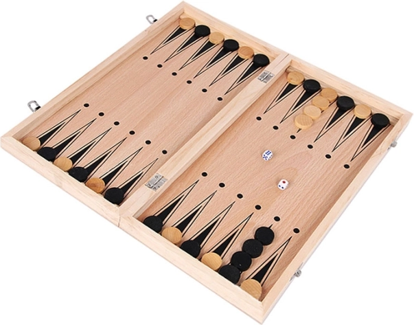 Backgammon i elegant træ