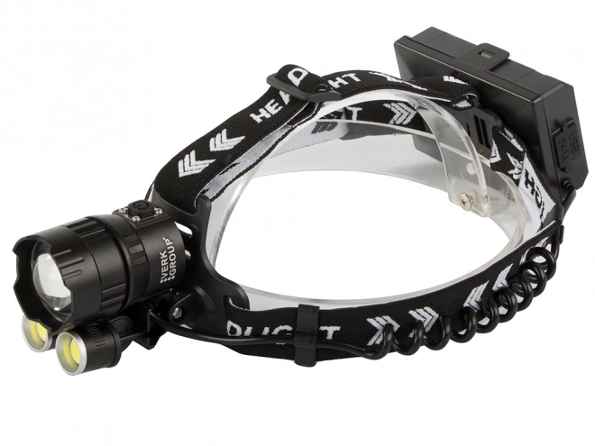 Professionelt pandelygte Bailong med LED CREE XHP160 og powerbank funktion