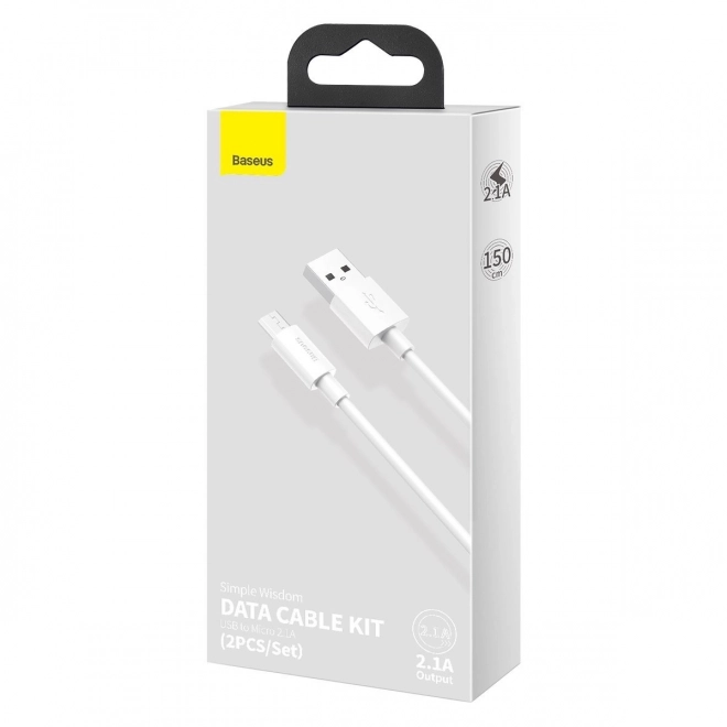 Sæt af datakabler Baseus USB til Micro 2,1A 1,5m