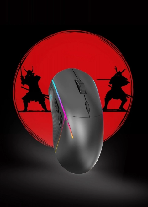 Gamingmus YMS 3500BK SAMURAI, dual link, genopladeligt batteri
